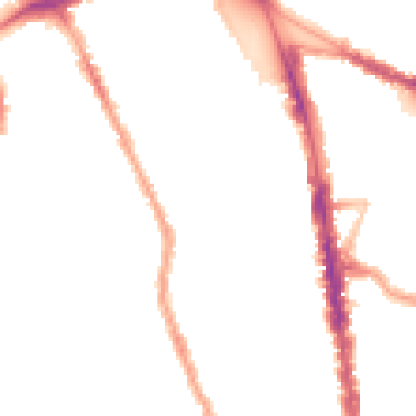 Night-time road noise heatmap for N8 0AL
