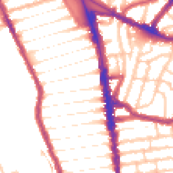 Daytime road noise heatmap for N8 0AP
