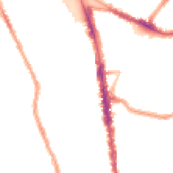 Night-time road noise heatmap for N8 0AS