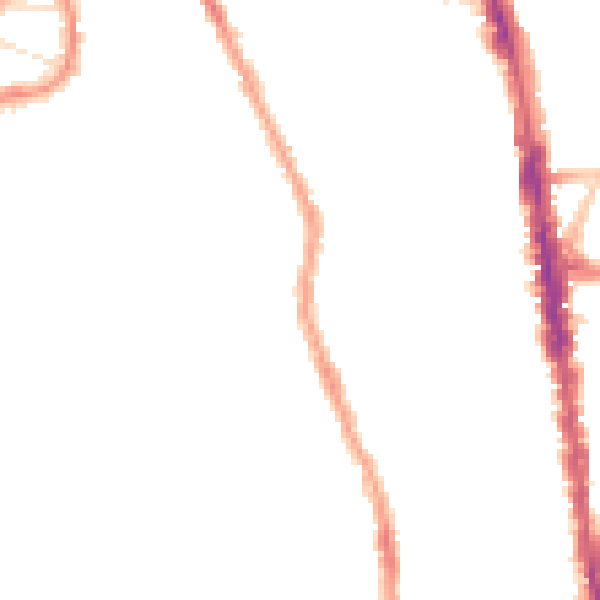 Night-time road noise heatmap for N8 0BB