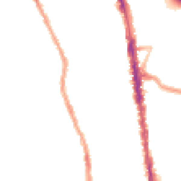 Night-time road noise heatmap for N8 0BE