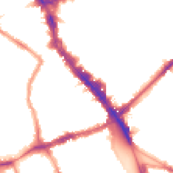 Night-time road noise heatmap for N8 0BF