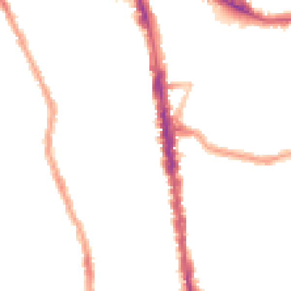 Night-time road noise heatmap for N8 0BG