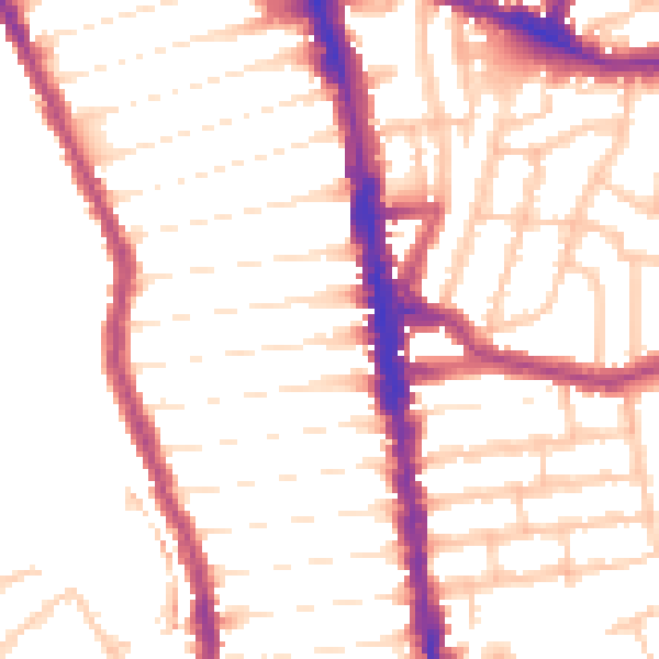 Daytime road noise heatmap for N8 0BH