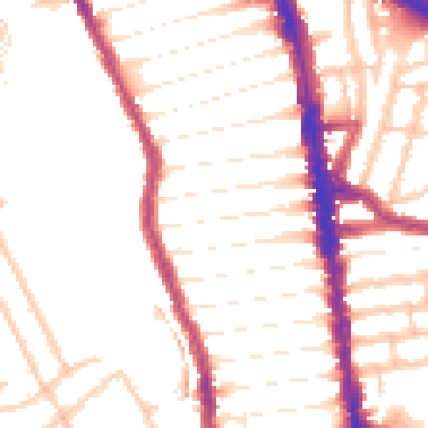 Daytime road noise heatmap for N8 0BJ