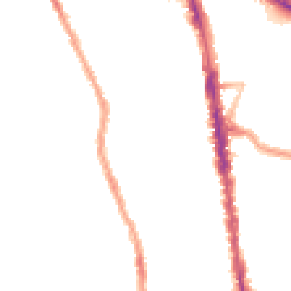 Night-time road noise heatmap for N8 0BJ