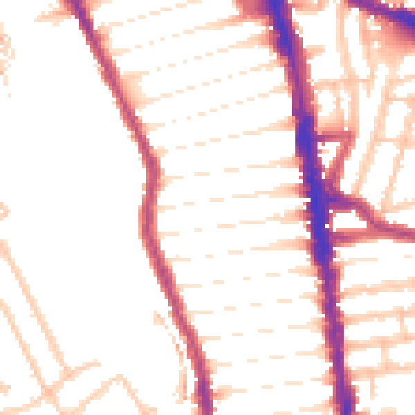 Daytime road noise heatmap for N8 0BL