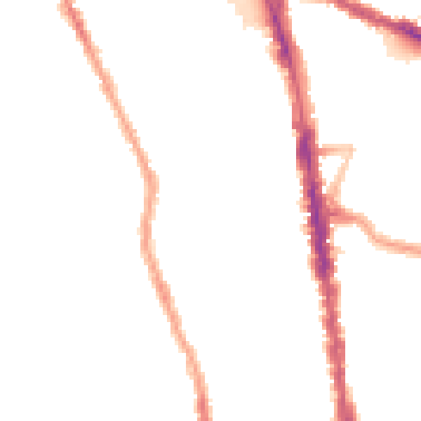 Night-time road noise heatmap for N8 0BS