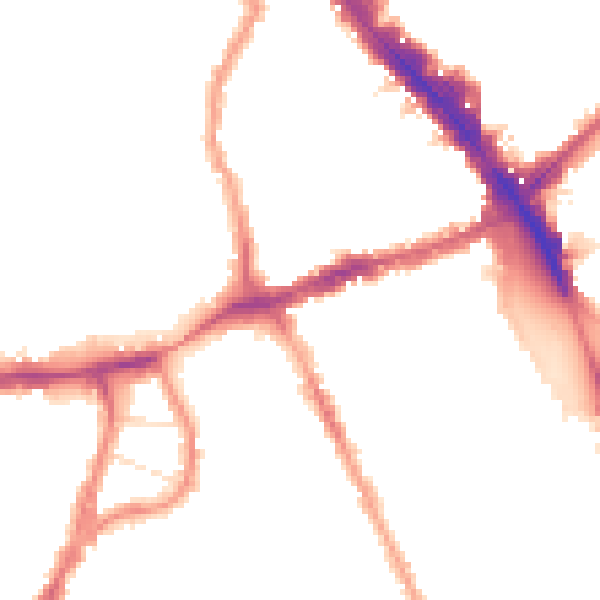 Night-time road noise heatmap for N8 0DU