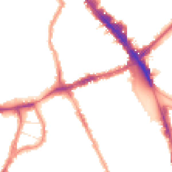 Night-time road noise heatmap for N8 0EF