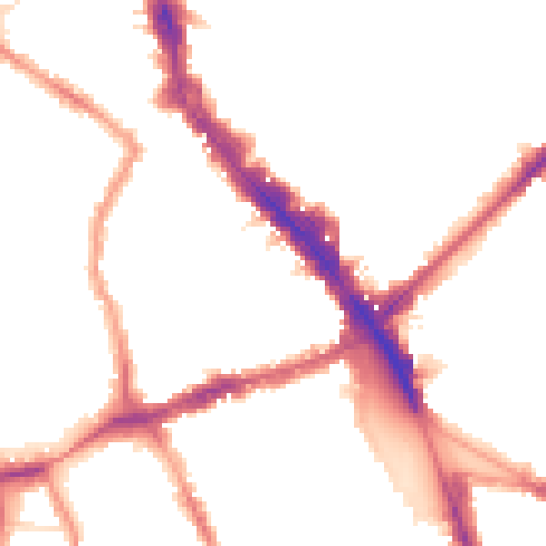 Night-time road noise heatmap for N8 0QJ
