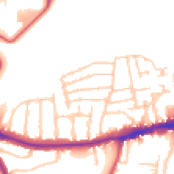 Daytime road noise heatmap for N8 7LY