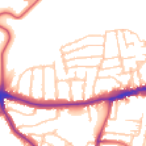 Daytime road noise heatmap for N8 7RJ