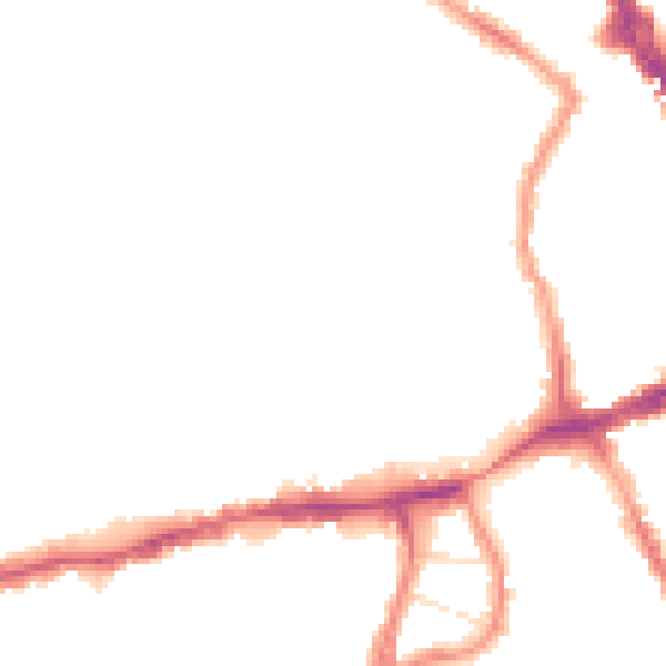 Night-time road noise heatmap for N8 7RW