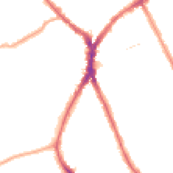 Night-time road noise heatmap for N8 8DH