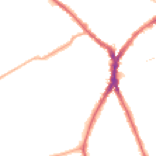 Night-time road noise heatmap for N8 8HS