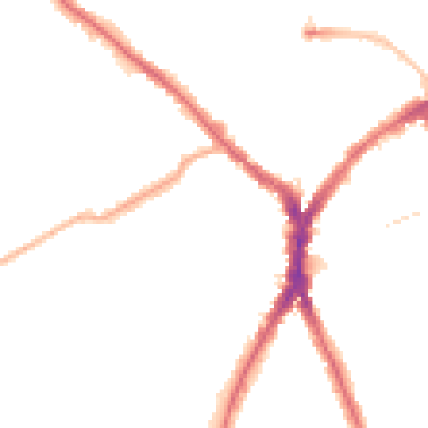 Night-time road noise heatmap for N8 8RU