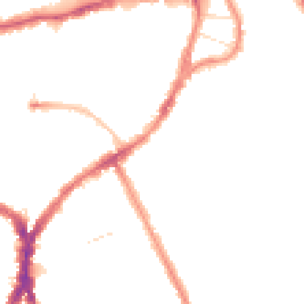 Night-time road noise heatmap for N8 9JS