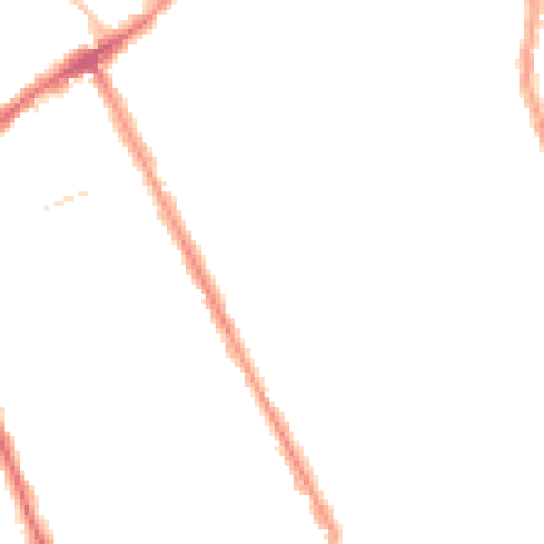 Night-time road noise heatmap for N8 9LB