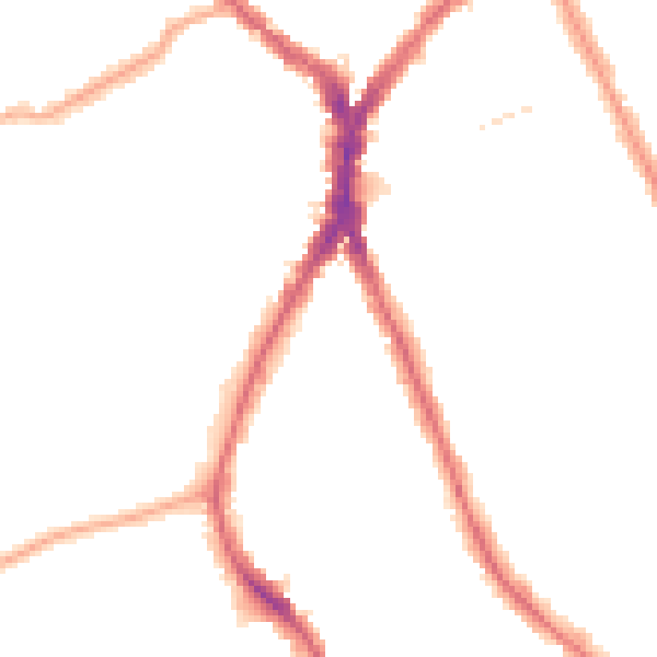 Night-time road noise heatmap for N8 9QL