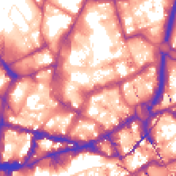 Daytime road noise heatmap for NE1 5AY