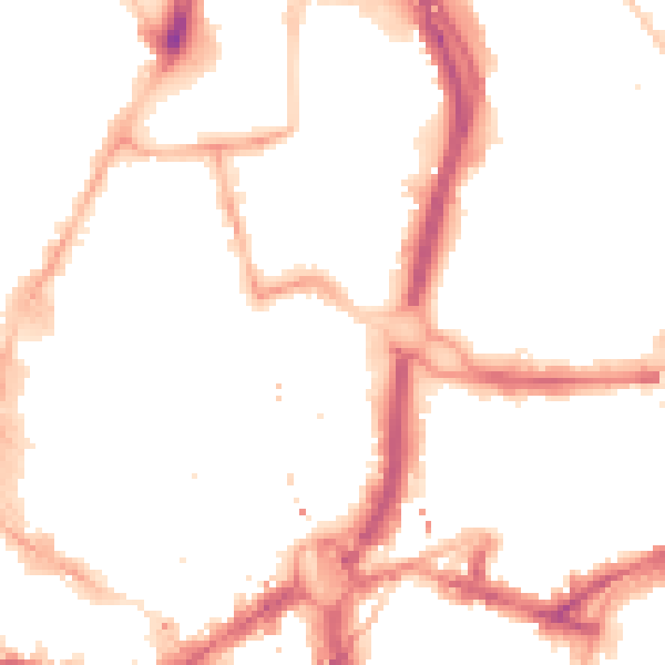 Night-time road noise heatmap for NE1 8BB