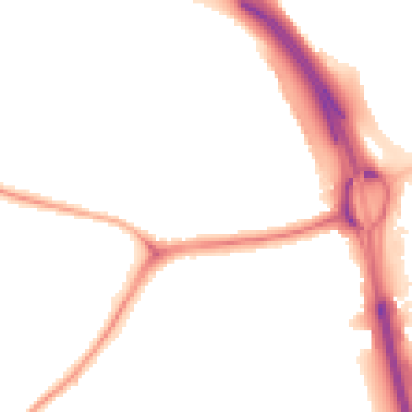 Night-time road noise heatmap for NE11 0AE