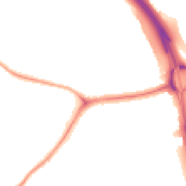Night-time road noise heatmap for NE11 0AH