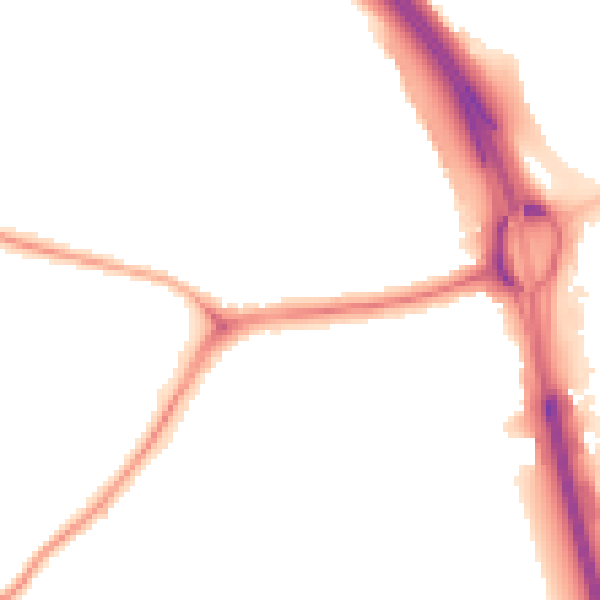 Night-time road noise heatmap for NE11 0AL
