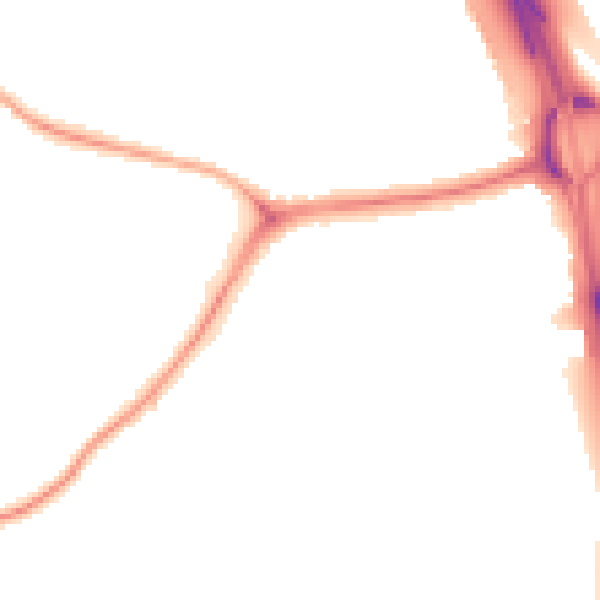 Night-time road noise heatmap for NE11 0AS