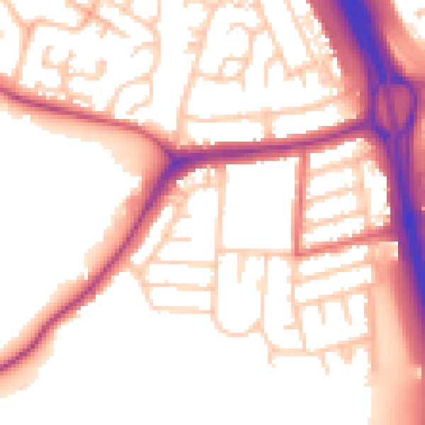 Daytime road noise heatmap for NE11 0AT