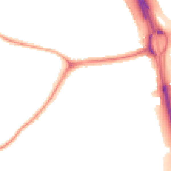 Night-time road noise heatmap for NE11 0AT