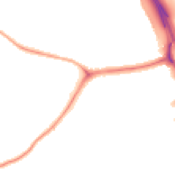 Night-time road noise heatmap for NE11 0AW