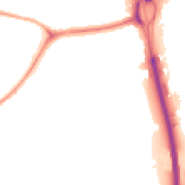 Night-time road noise heatmap for NE11 0AX