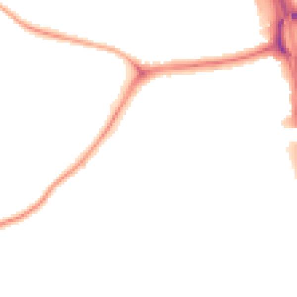 Night-time road noise heatmap for NE11 0BA