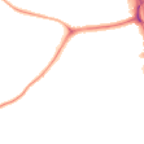 Night-time road noise heatmap for NE11 0BB