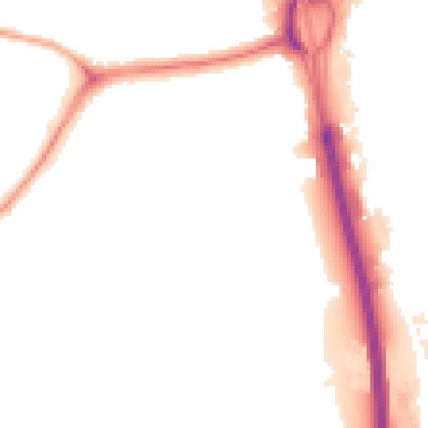 Night-time road noise heatmap for NE11 0DA