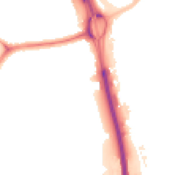 Night-time road noise heatmap for NE11 0DE