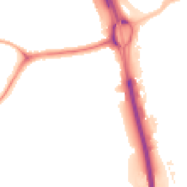 Night-time road noise heatmap for NE11 0DJ