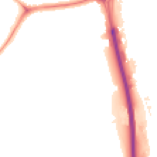 Night-time road noise heatmap for NE11 0DP