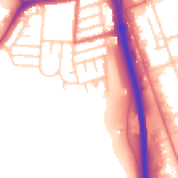 Daytime road noise heatmap for NE11 0DQ