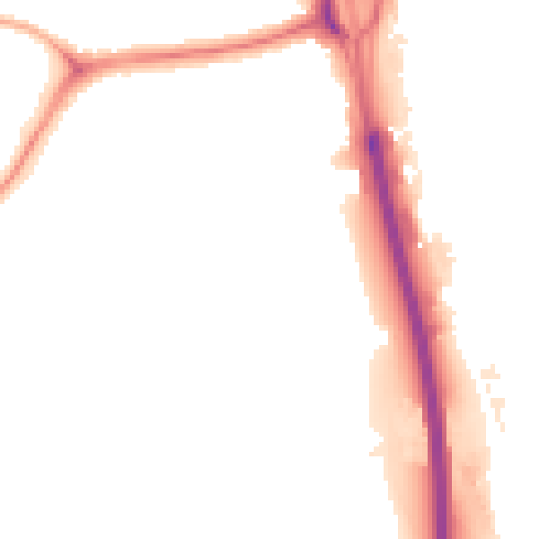 Night-time road noise heatmap for NE11 0DU