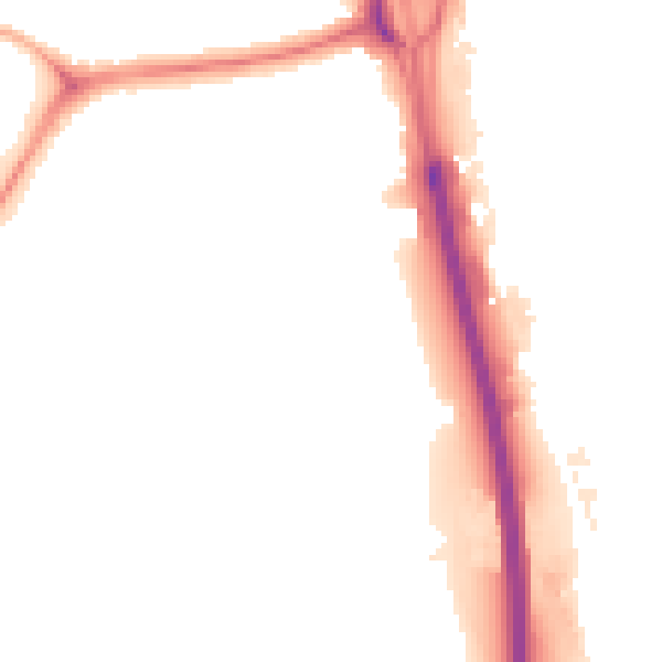 Night-time road noise heatmap for NE11 0DX