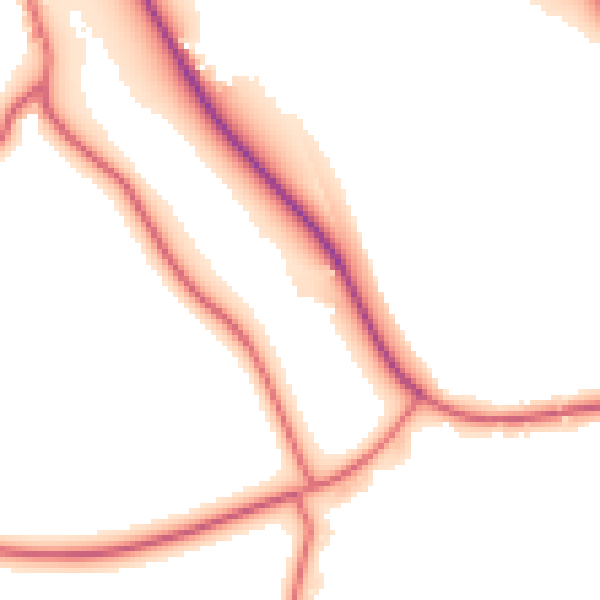 Daytime road noise heatmap for NE11 0ES