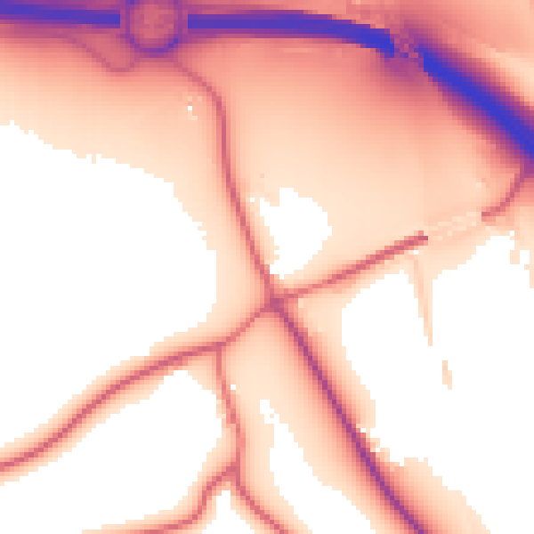 Daytime road noise heatmap for NE11 0EU