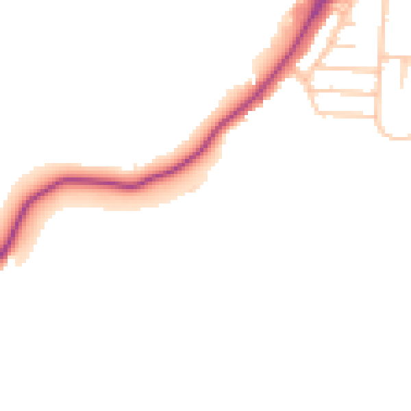 Daytime road noise heatmap for NE11 0HQ