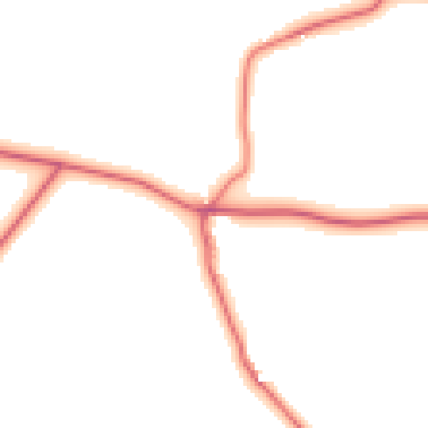 Daytime road noise heatmap for NE11 0HU