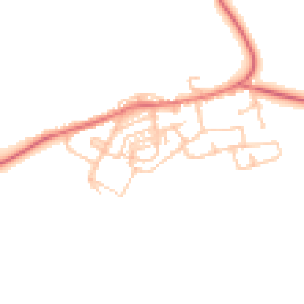 Daytime road noise heatmap for NE11 0XU