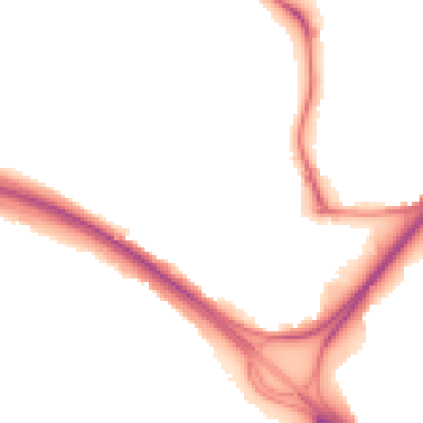Night-time road noise heatmap for NE11 9GE
