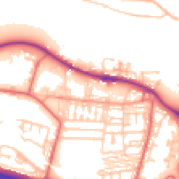 Daytime road noise heatmap for NE11 9HH